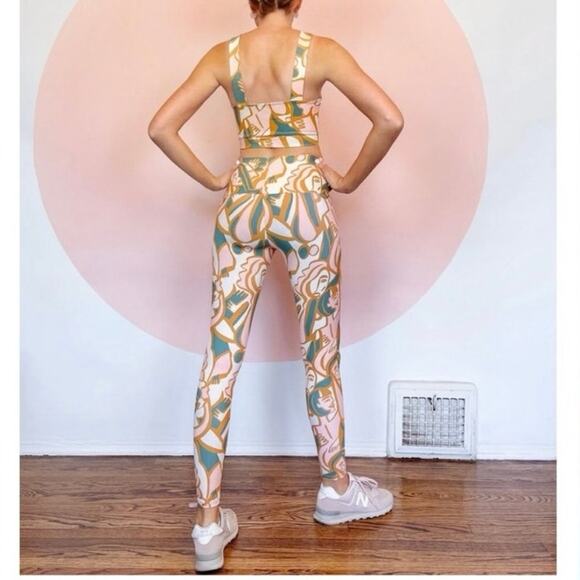 Anthropologie Dazey LA Legging Ani Figures Artsy Abstract Printed High Rise - Picture 4 of 11